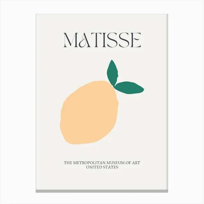 Matisse Canvas Print by Lewska Design
