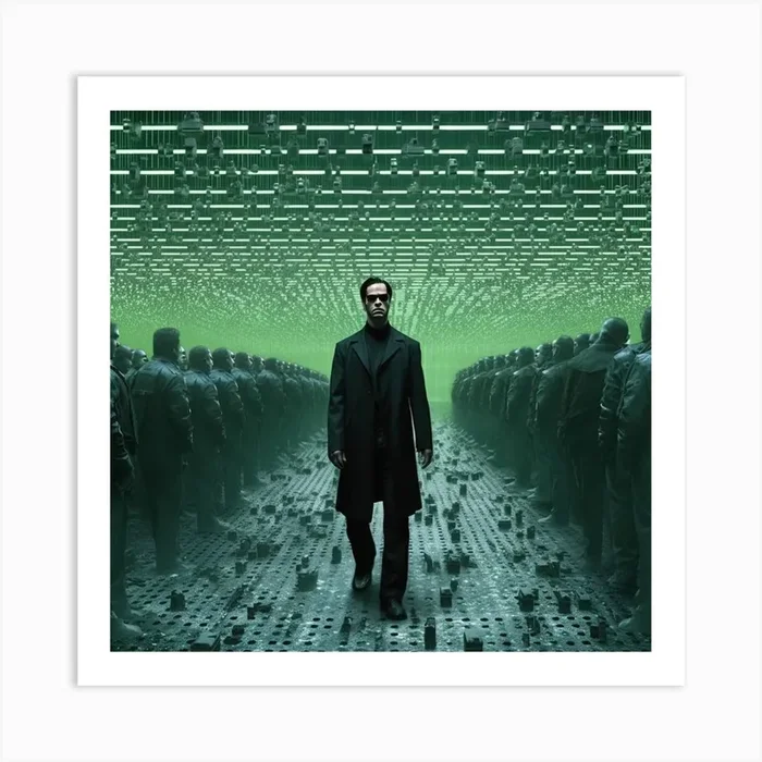 Matrix Art PrintHS by Hani Said
