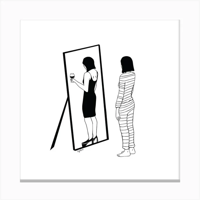 Me and I 2 Canvas Print by Sigaluna ( Sigal Rak Viente)