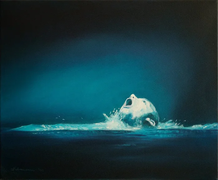 MEDITATION (2011) Oil painting by Uwe Fehrmann