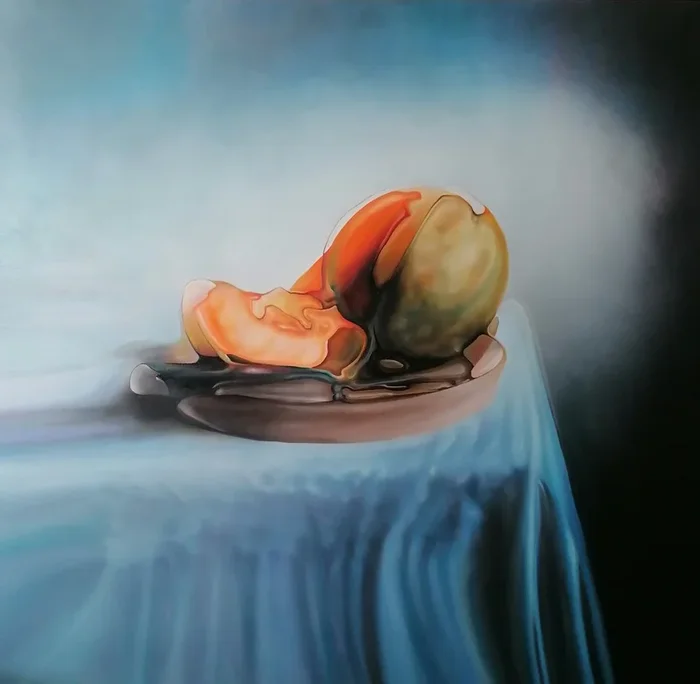 MELTACE (2024) Oil painting by Stefano Mazzolini