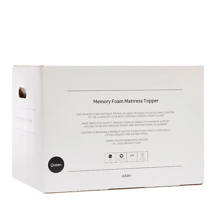 Memory Foam Mattress Topper