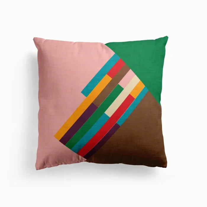 Meridian Pink Cushion by Susana Costa
