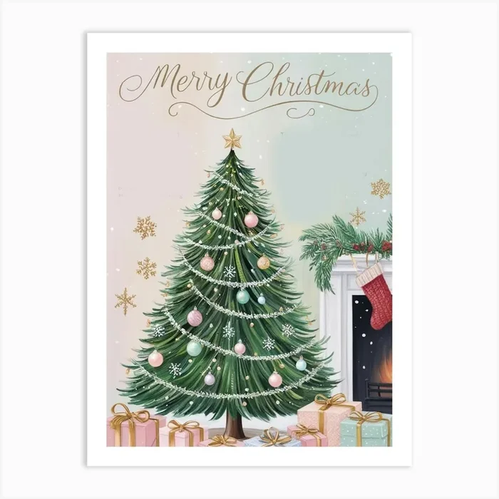 Merry Christmas 3 Art Print by ontoseno