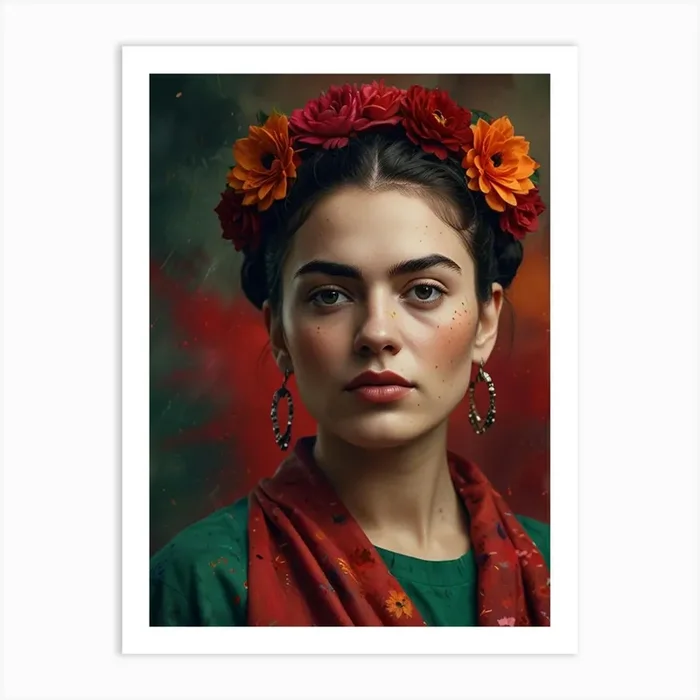 Mexican Girl With Flowers Art Print by ontoseno
