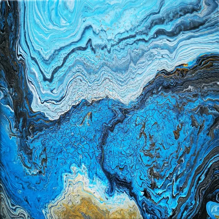 Mineral Stone (2021) Acrylic painting by Maximo Simon Walther