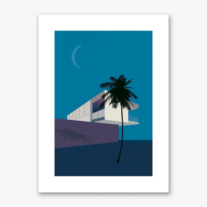Minimal House 2 Art Print by Rowdy Space