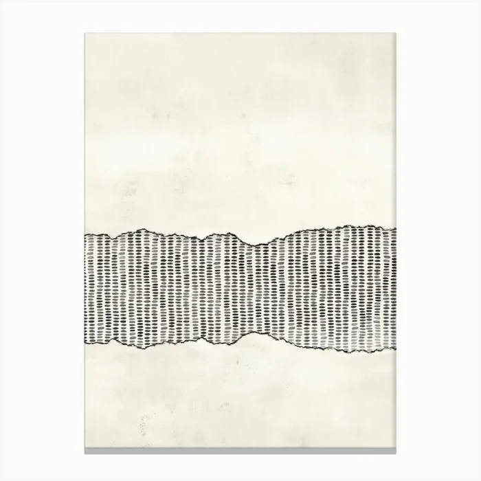 Minimal Neutral Abstract Canvas Print by Line2Form
