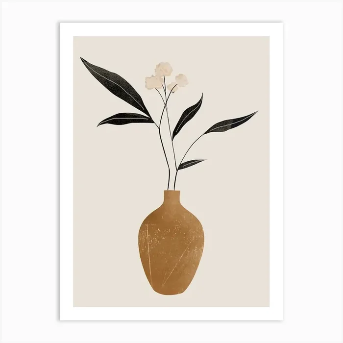 Minimal Plant 70 Art Print by ThingDesign