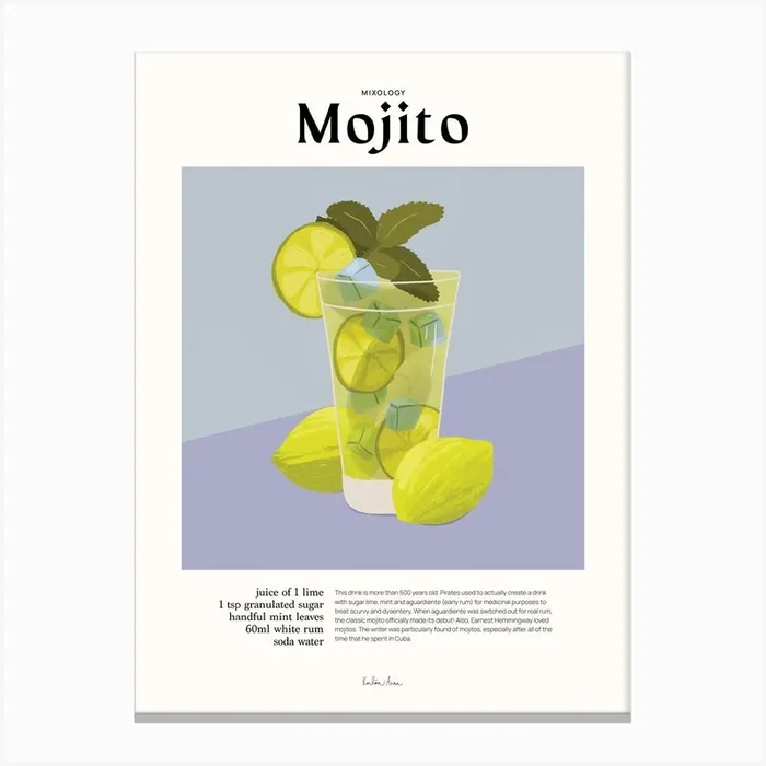Mojito Canvas Print by Karliinaanna