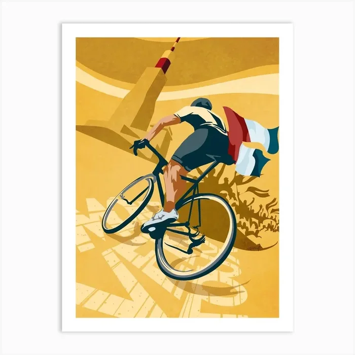 Mont Ventoux Art Print by SF Design Studio