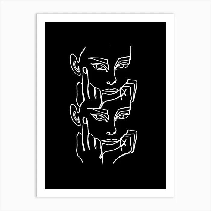 Moody Bw Art Print by Julia Hariri