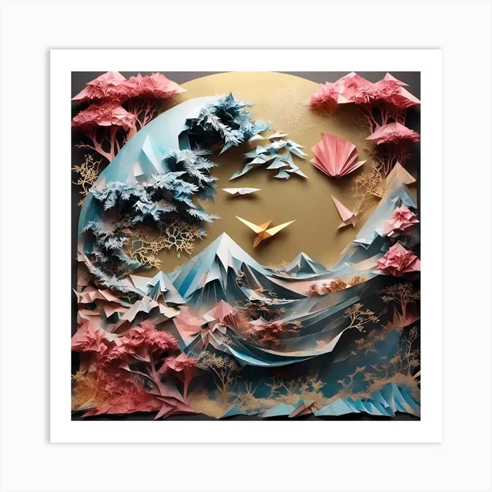 Moon and sun nature Art PrintS by Sabrinawill