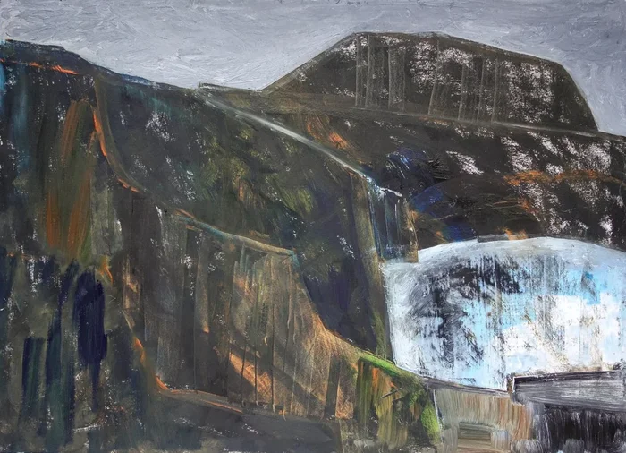 Moonlit Pool (2021) Oil painting by Elizabeth Anne Fox