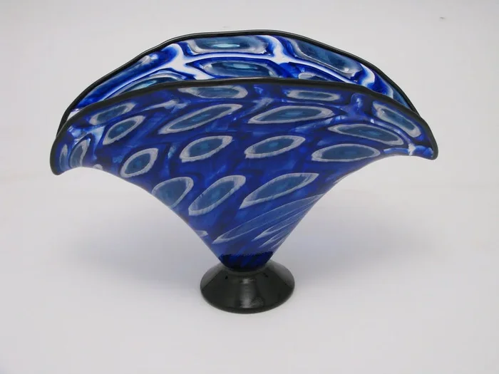 Mosaic Fan Shaped Vase