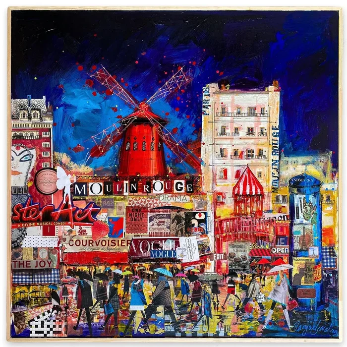 Moulin Rouge (2023) Acrylic painting by Irina Rumyantseva
