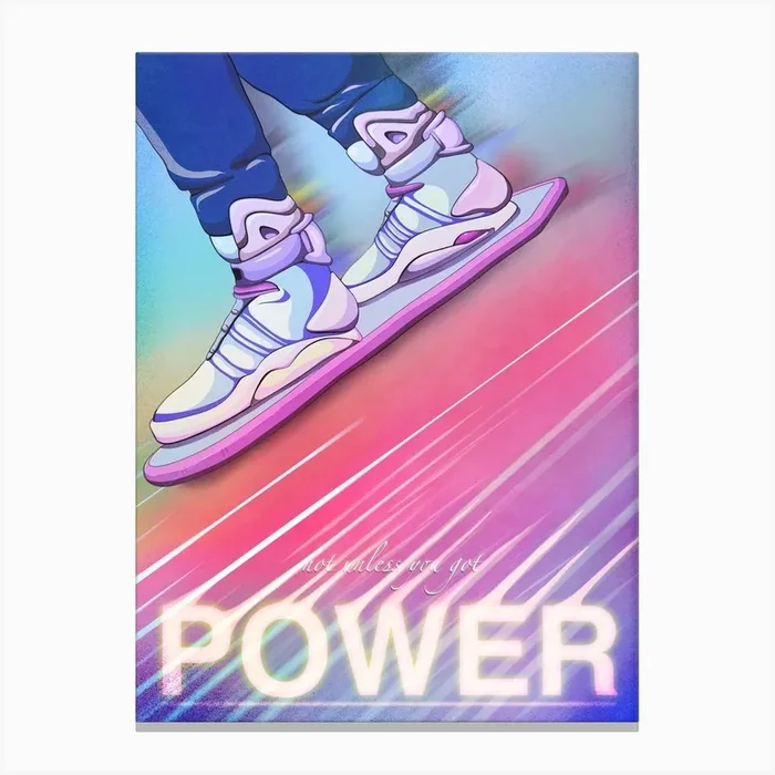Movie Back to the Future – Power Canvas Print by Patrick Quirke