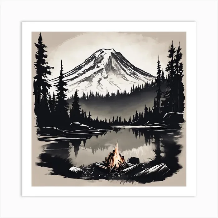 Mt Rainier Art Print by Noury