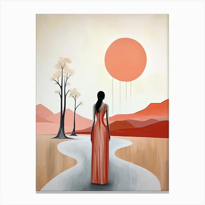 Mystic Illumination, Boho Art Style Canvas Print by Art-Syndicate