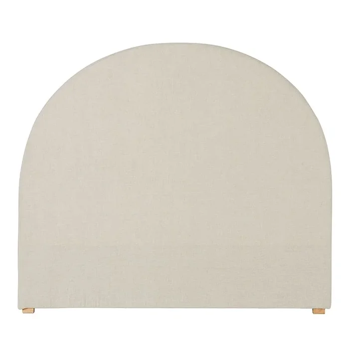 Napier Natural Belgian Linen Round Bedhead