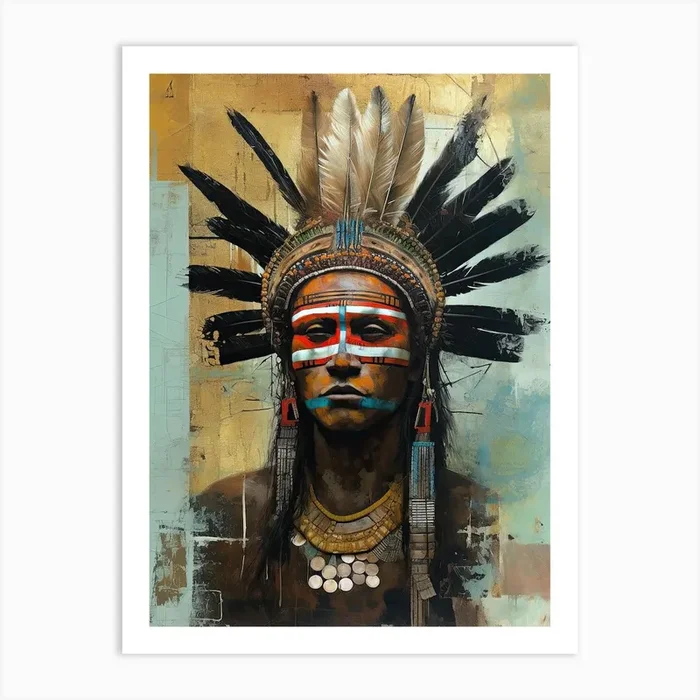 Native american chef Art Print by Art-Syndicate