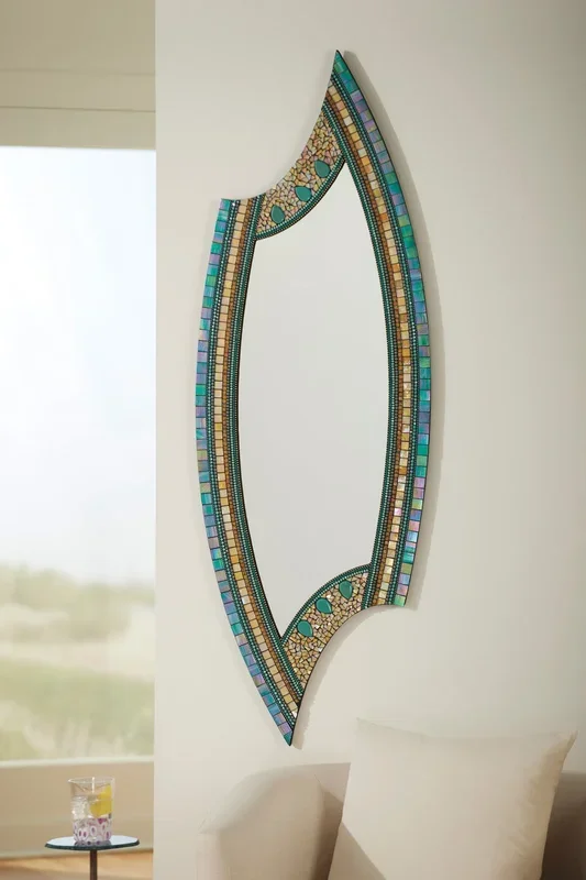 Neslo Long Mirror – Golden Teal