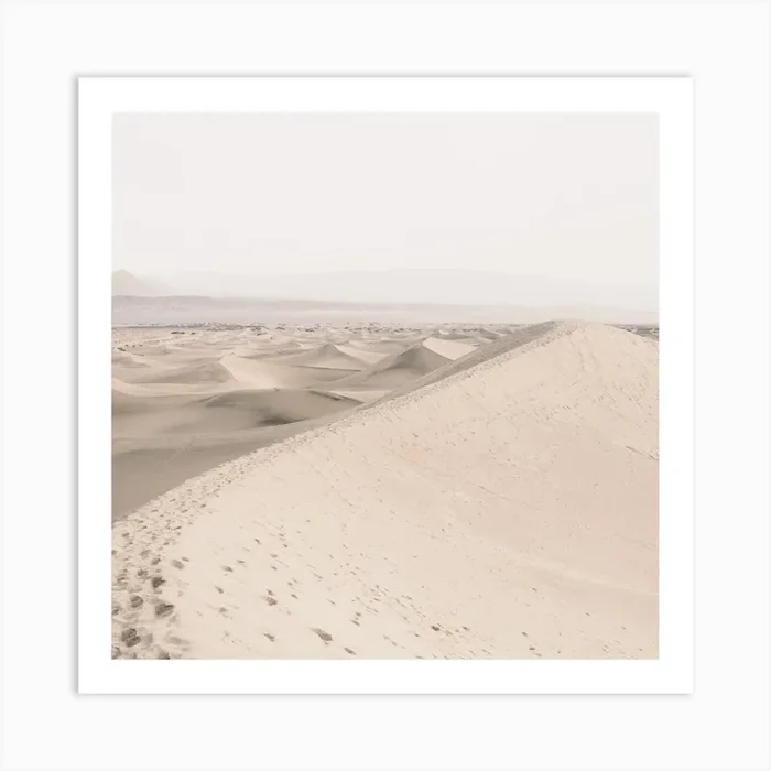 Neutral Sand Dunes Art PrintGS by Golden Saguaro