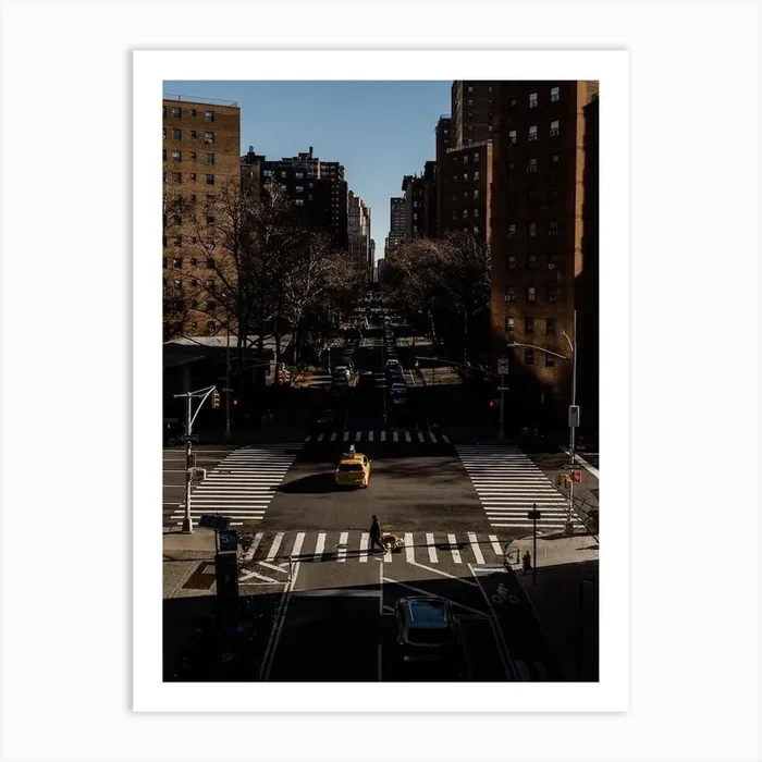 New York City Street Scene Art Print by Lucie Watson