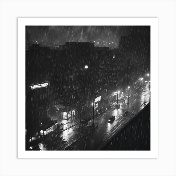 Night In The City Art PrintK by Konrad