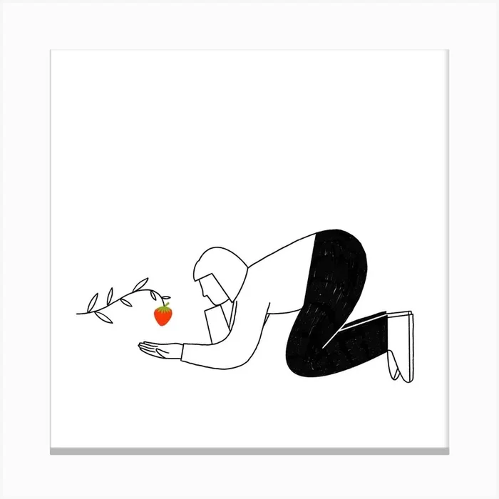 Nuture Yourself Patience Canvas PrintSB by Sam Barrett Design