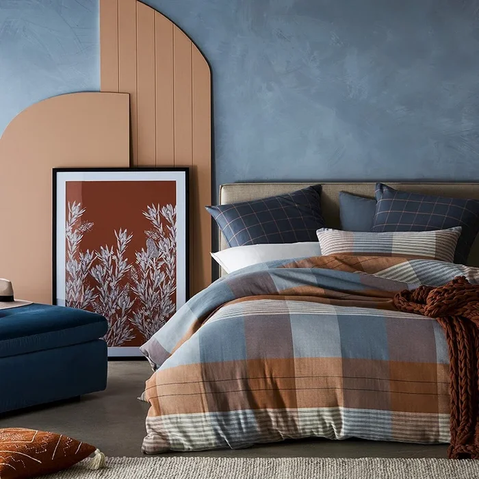 Oban Check Multi Quilt Cover Set + Separates
