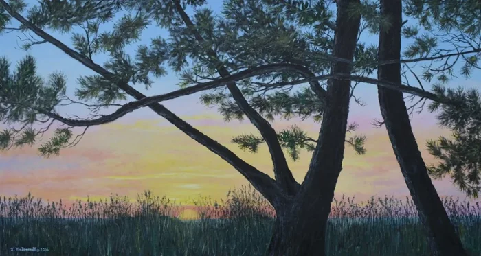 OCEAN PINES (2016) Oil painting by Kathleen McDermott