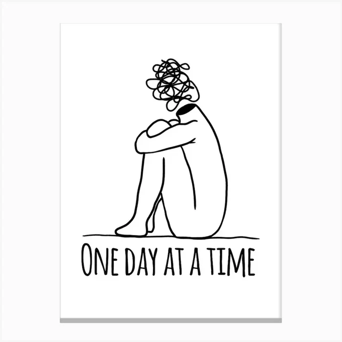 One Day At A Time Canvas Print by JDuke Illustrations