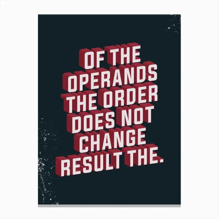Operands the Canvas Print by LeDieg