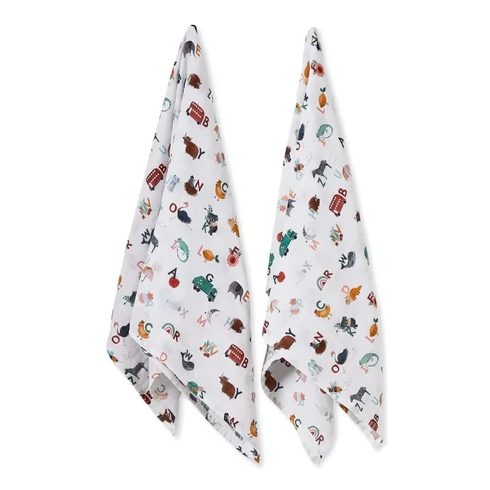 Organic Cotton A Is For Muslin Swaddle 2 Pack