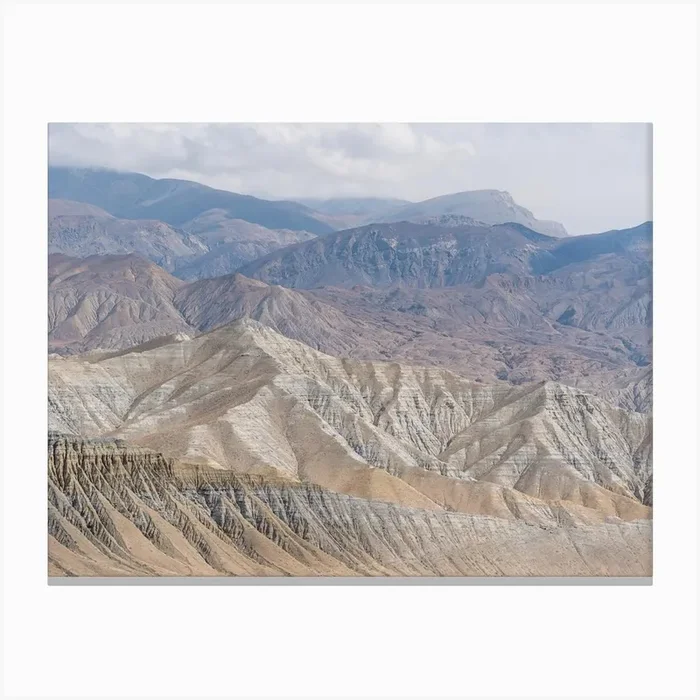 Overlooking The Himalayas In Mustang, Nepal Canvas PrintP by Photolovers