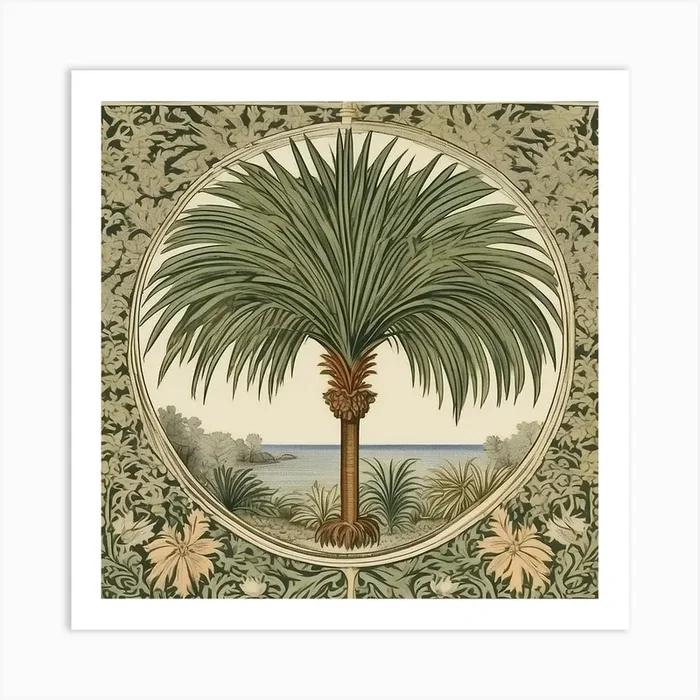 Palm Tree Art PrintM by Mihrimah