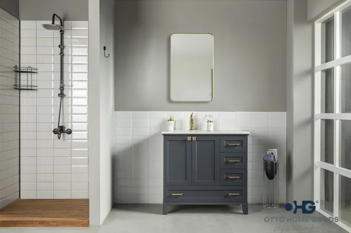 Paloma 36 ” Dark Gray Bathroom Cabinet