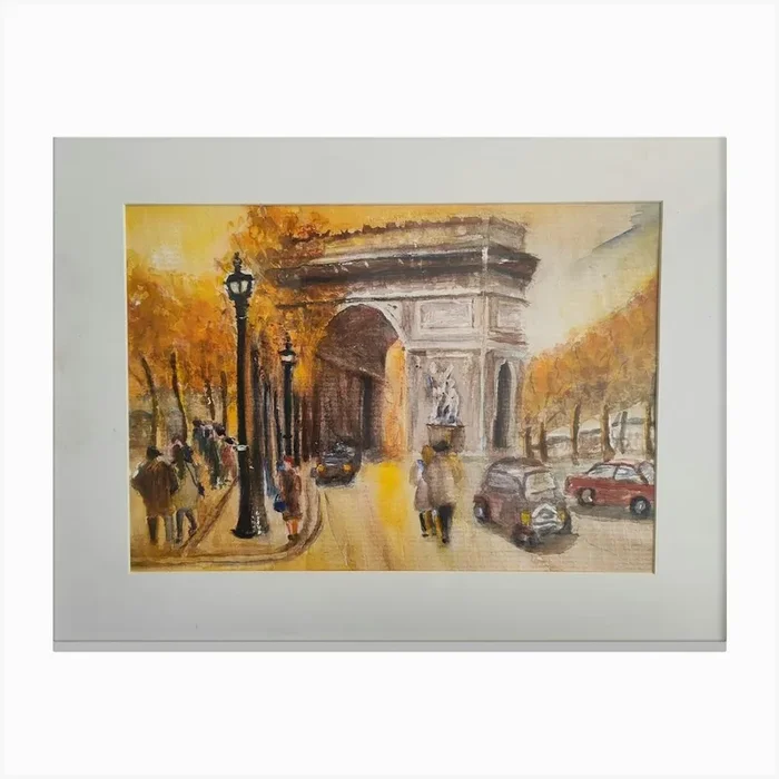 Paris Arc De Triomphe Canvas Print by Love art Iva