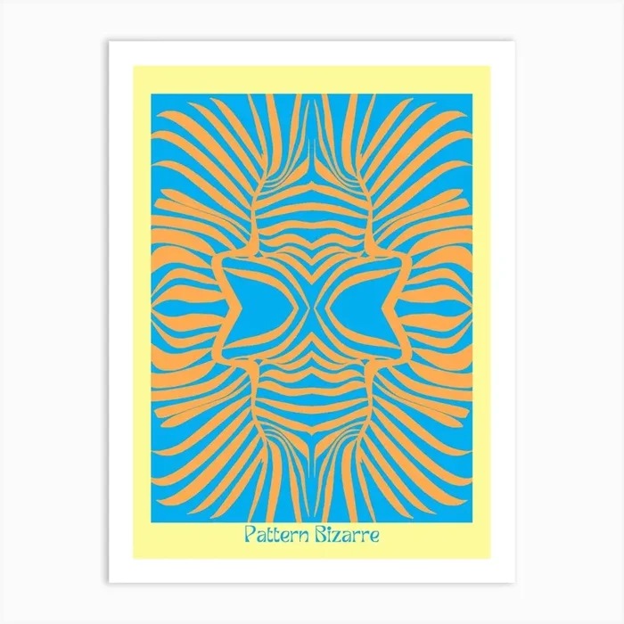 Pattern Bizarre Tropical Art Print by Little Dean