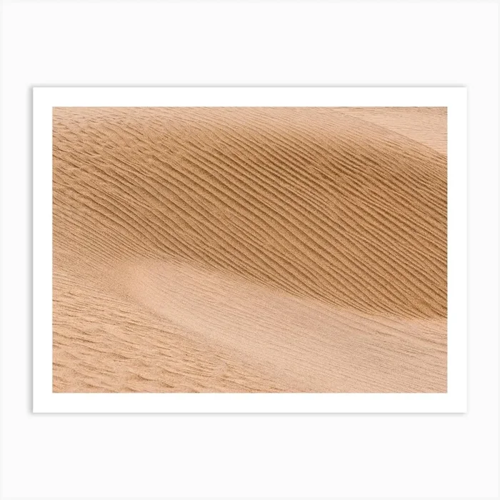 Pattern of Sand In The Desert Art PrintP by Photolovers