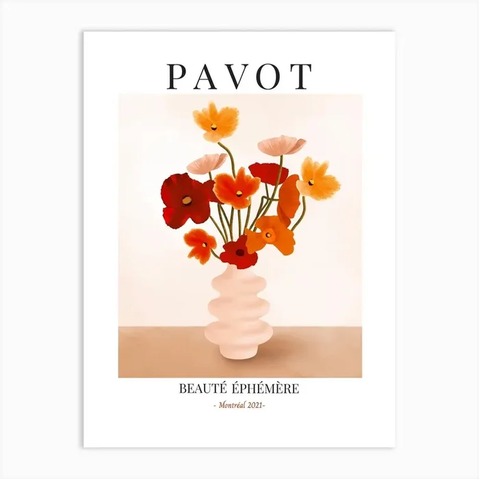 Pavot Art Print by Its Funny Howww