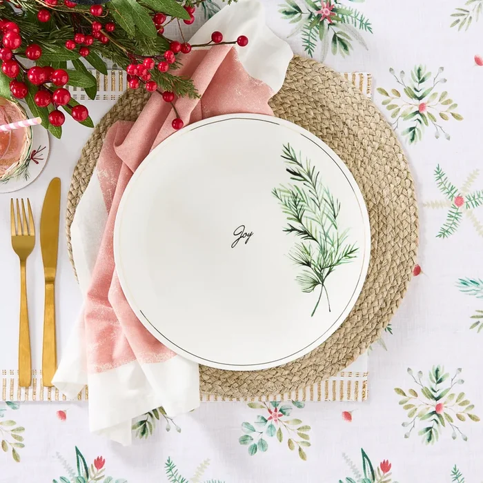 Peace Love Joy Christmas Dinner Plate