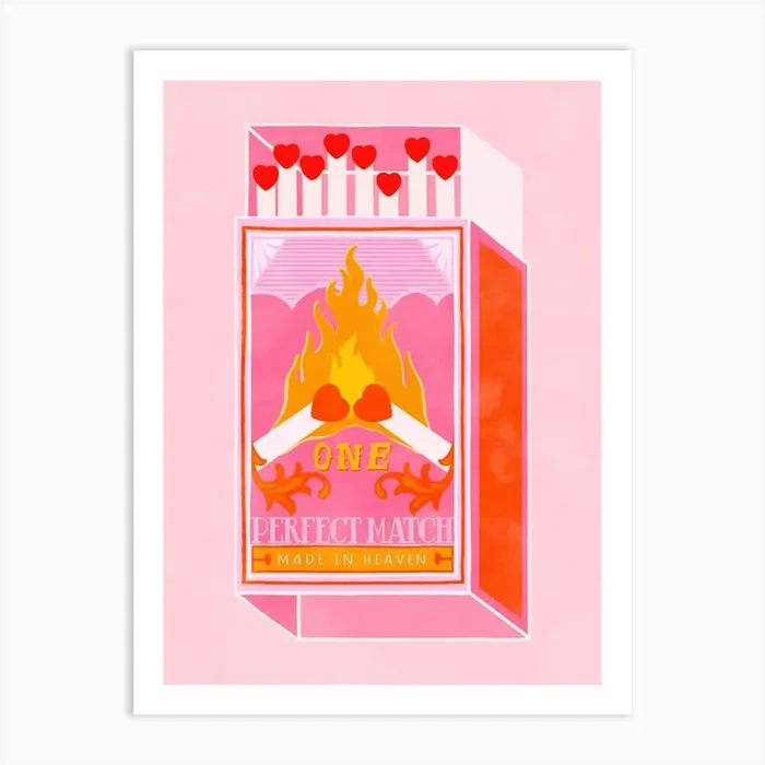 Perfect Match Art PrintS by StudioAlfi
