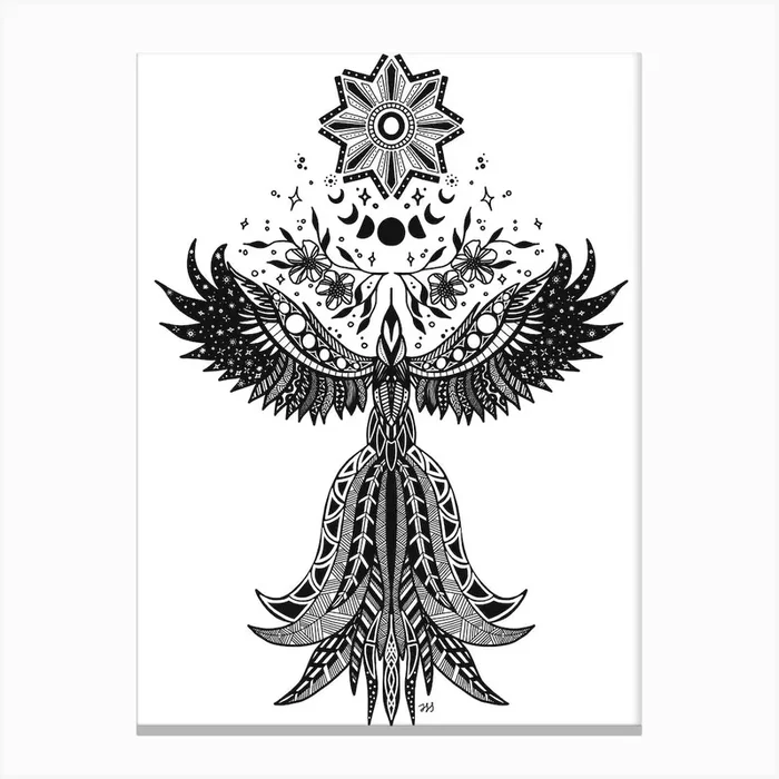 Phoenix Canvas Print by Rising Moon Studio