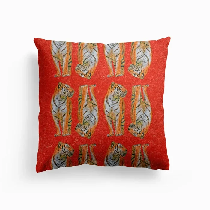 Piercing 2 Canvas Cushion by Mooncrab