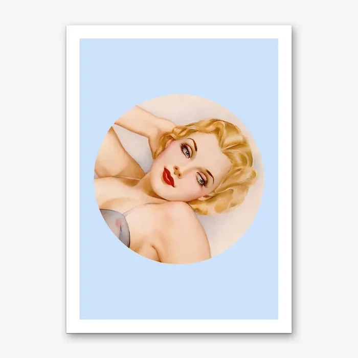 Pin-up III Art Print by Shady Prints