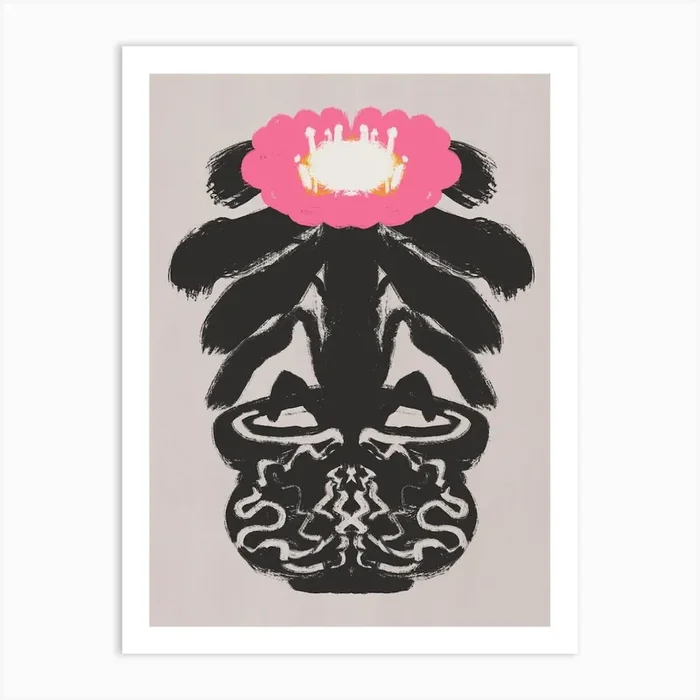 Pink Bloom Art Print by Little Dean