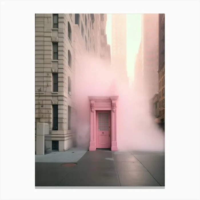 Pink Door 6 Canvas Print by RS STUDIO