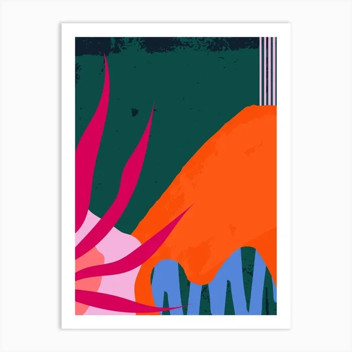 Pink Lycoris Art Print by LW prints